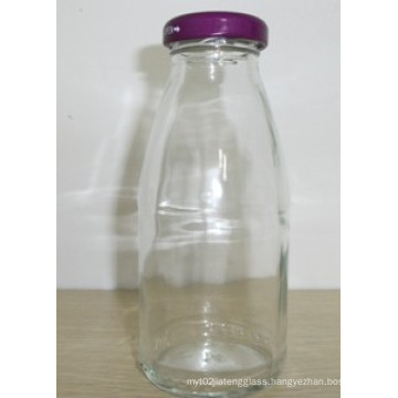 Glass Juice Bottle With Metal Cap